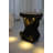 Bear Statue Plant Stand w/Solar Light