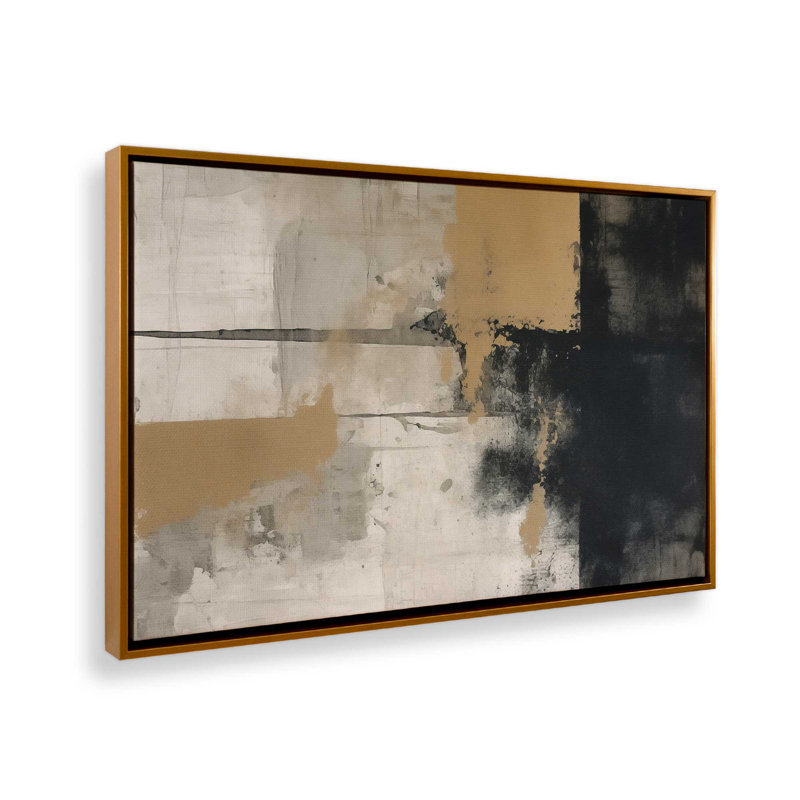 Impression sur toile Chiaroscuro Blend I, Cadre flottant or poli, 1, H 8,75 po x l 12,75 po