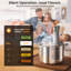 Cuiseur sous vide WIFI 1100W avec recette APP, machine sous vide de précision, température de circulation immersion ultra-silencieuse et affichage numérique