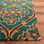 Tapis oriental vert en laine / coton touffeté à la main Heritage-308488432