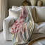 Bouquet de fleurs de rose pastel - couverture en sherpa de qualité supérieure 1 pièce - reproduction d'art luxueuse-97195788