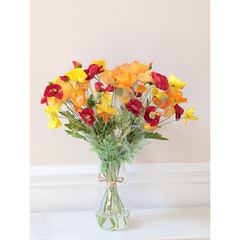 Arrangement floral coquelicot