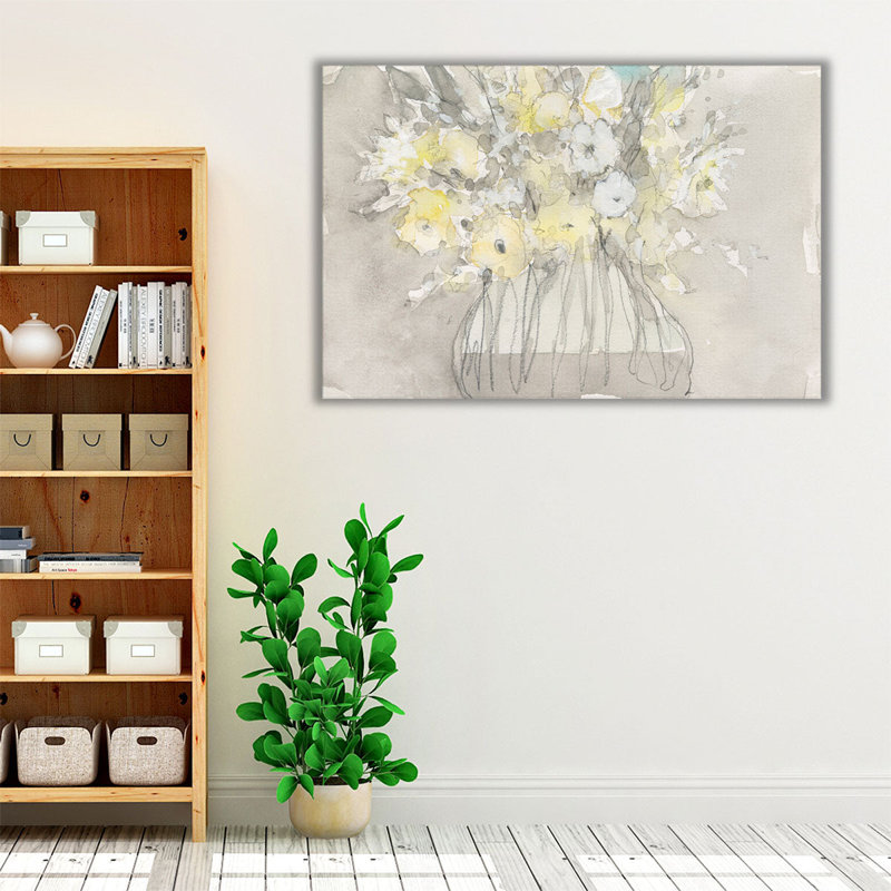 «Vintage Blossoms II», reproduction d'art sur toile, H 12 po x l 18 po