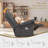 Minimalist Single Manual Recliner Chair with Pull Tab, 2-Tier Cushion Reclining Sofa for Living Room-113482355