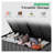 200 Gallon Outdoor Deck Box with Hydraulic Lid - Waterproof Metal Storage Cabinet for Patio Furniture, Pool Supplies & Garden Tools