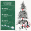 Sapin de Noël préilluminé de 2,4 m (8 pi) en PE et PVC floqué, avec 2679 branches et 520 lumières DEL bicolores-237760269