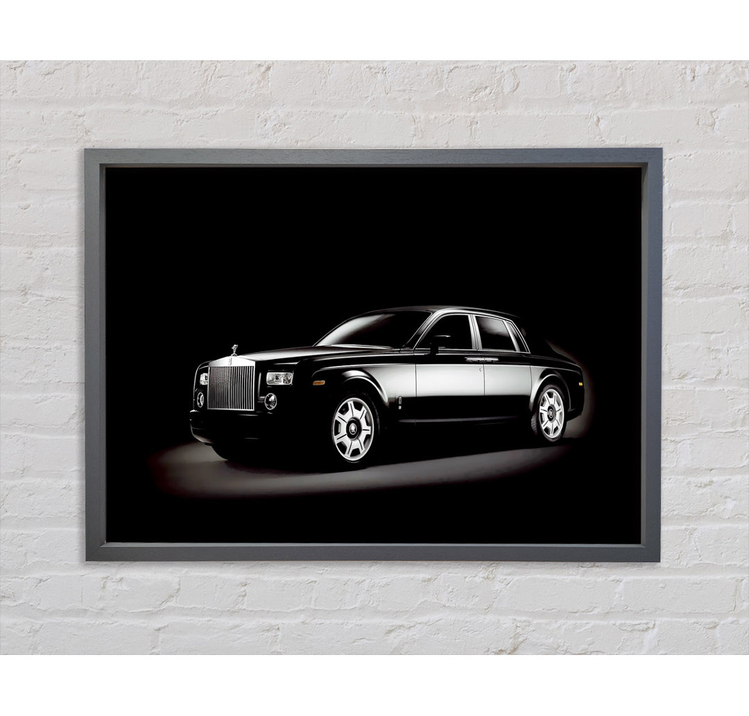 Rolls Royce Black Shadow - Einzelner Bilderrahmen Kunstdrucke auf Leinwand