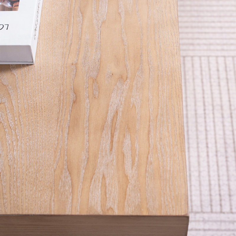 Table basse 47 po, Naturel et noir