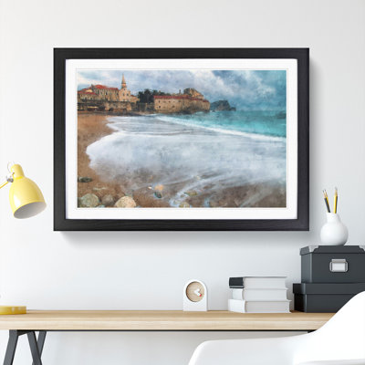 Montenegro Beach - Picture Frame Graphic Art