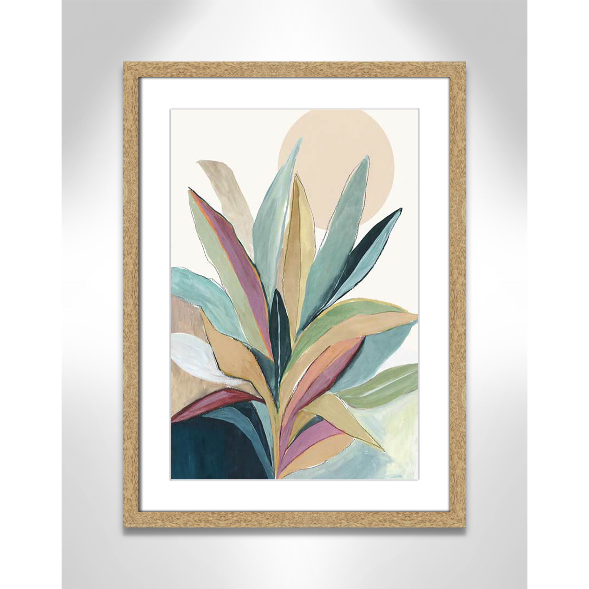 Sherbrooke Sunny Bright Leaves I by Asia Jensen Print, 23" H x 17" W x 1.25" D, No Mat