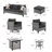 GRST Wicker/Rattan 7-Person Seating Group with Cushions-230500147