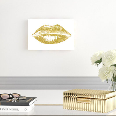 " Glitter Lips II " by Studio W Painting Print