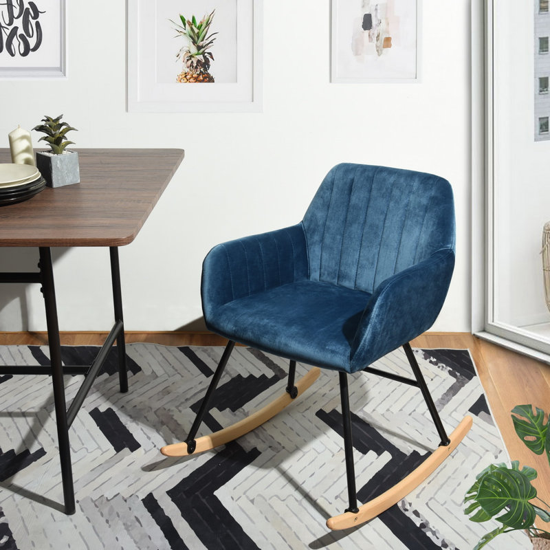 Abeyta Rocking Chair, Blue
