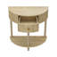  Console demi-ronde en bois massif avec tiroirs cannelés l 31 po Charlbury-716462177