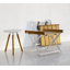 Area Outdoor Round Teak Side Table-542146429