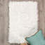 Tapis blanc à poils longs lavable à la machine Diller-580828332