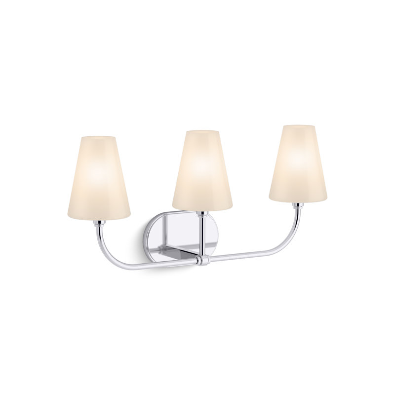Kernen By Studio McGee Three-Light Sconce, Polished Chrome