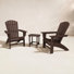 Nautical 3-Piece Curveback Adirondack Set
