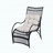 3 Pieces Wicker Outdoor Patio Furniture Set With Lounge Chair, Balcony Chairs Table Set With Cushions, Ottoman, Patio Conversation Sets For Garden ,Deck,And Porch, Black & Beige-558335581