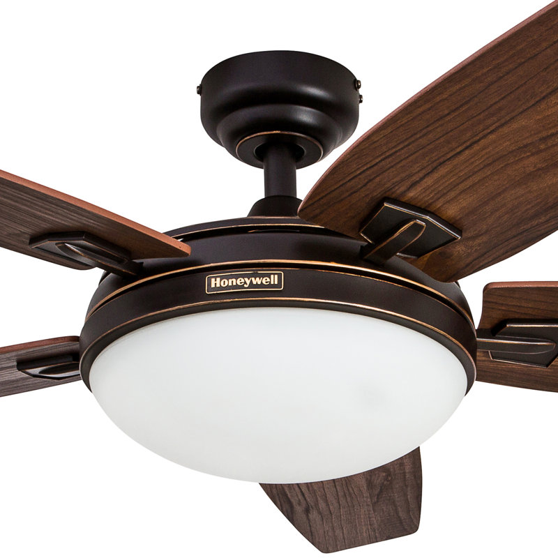 Carmel 48" Bowl Ceiling Fan Light Kit with Remote, Bronze