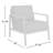 Armando Aluminum Outdoor Lounge Chair-730089302-714482869