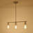 Delmis 3 - Light Kitchen Island Pendant Rustic Linear Chandelier with Clear Glass Shades-93616514