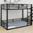 Durable Metal Floor Bunk Bed Frame, Heavy-Duty Noise-Free Design for Kids Teens Adults-1527320010