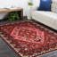 Sahara Oriental Area Rug in Red/Brown/Black/Beige-79107738