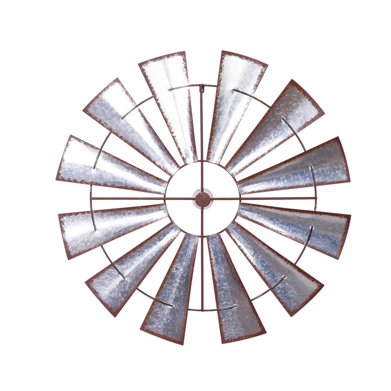 Classic Farm Windmill Metal Wall Decor