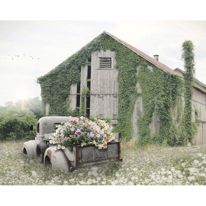 «August Grove® Deiter, Lori Gallery», art sur toile tendue: Field of Flowers, H 15 po x l 18 po