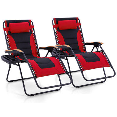 Fauteuil surdimensionné inclinable / pliable zéro gravité avec coussin
