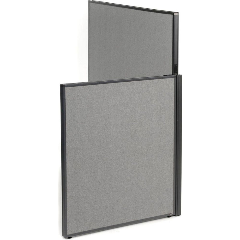 Corner 1 Person Cubicle, Gray