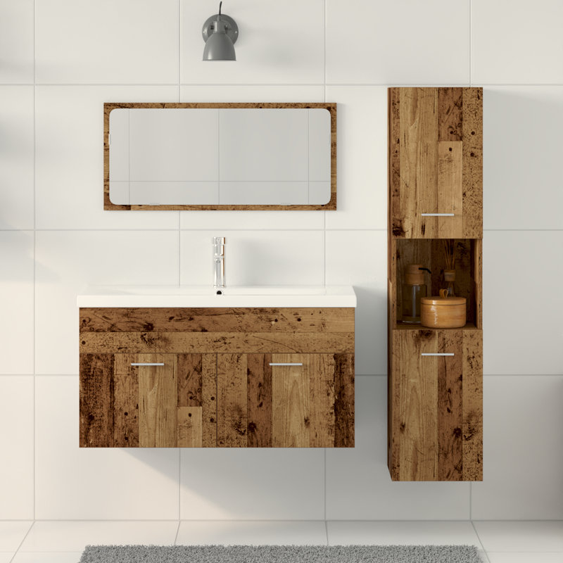 Doumet Bathroom Suite, Old Wood