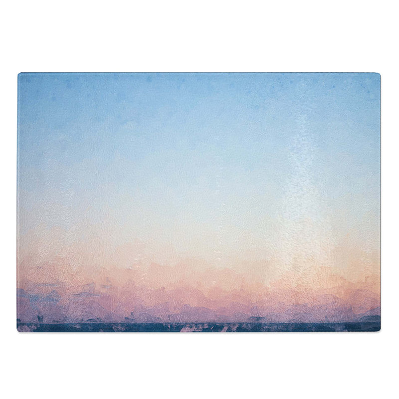Tempered Glass Horizon Chopping Board, 39 cm W x 28.5 cm L