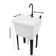 19.68'' L x 19'' W Free Standing Laundry Sink with Faucet
