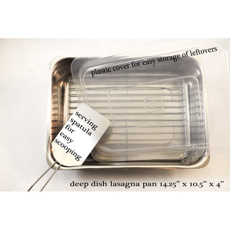 Cook Pro Non-Stick Stainless Steel Roasting Pan