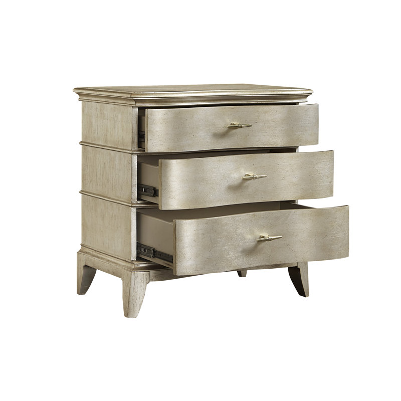 Starlite 3 - Drawer Solid Wood Nightstand