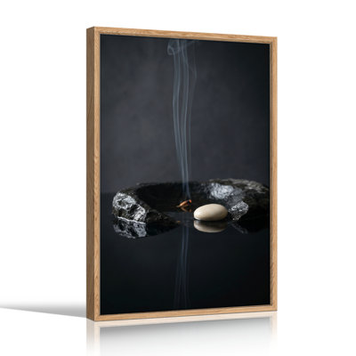 Smoke Stone Canvas Wall Art Oil Painting Print Set Of 1