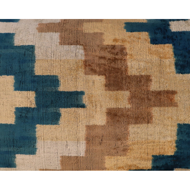 Lumbar Pillow Cover & Insert, Brown/Blue