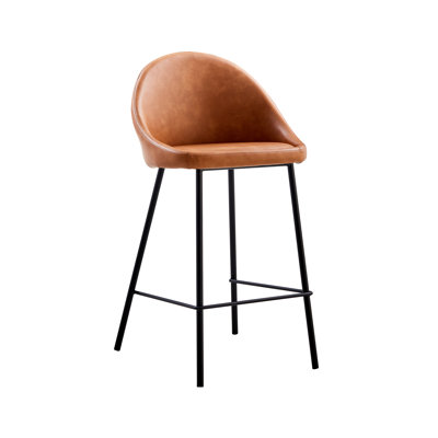 Mayeda Holmes Vegan Leather Bar & Counter Stool (Set of 2) by 17 Stories