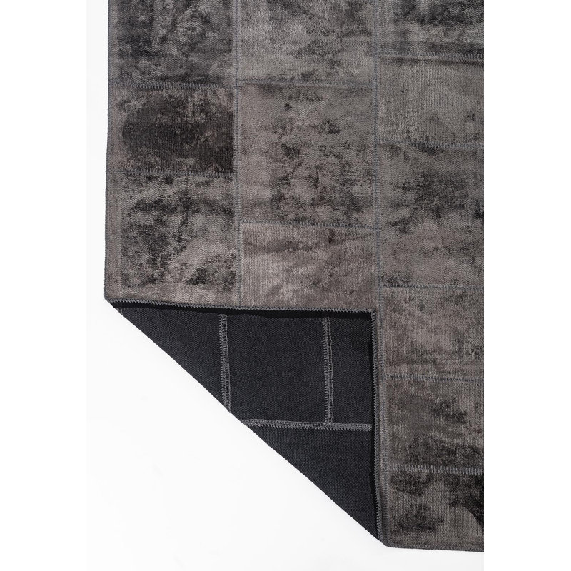 Rapture Patchwork Area Rug in Gray, Rectangle 7'10" x 9'10"