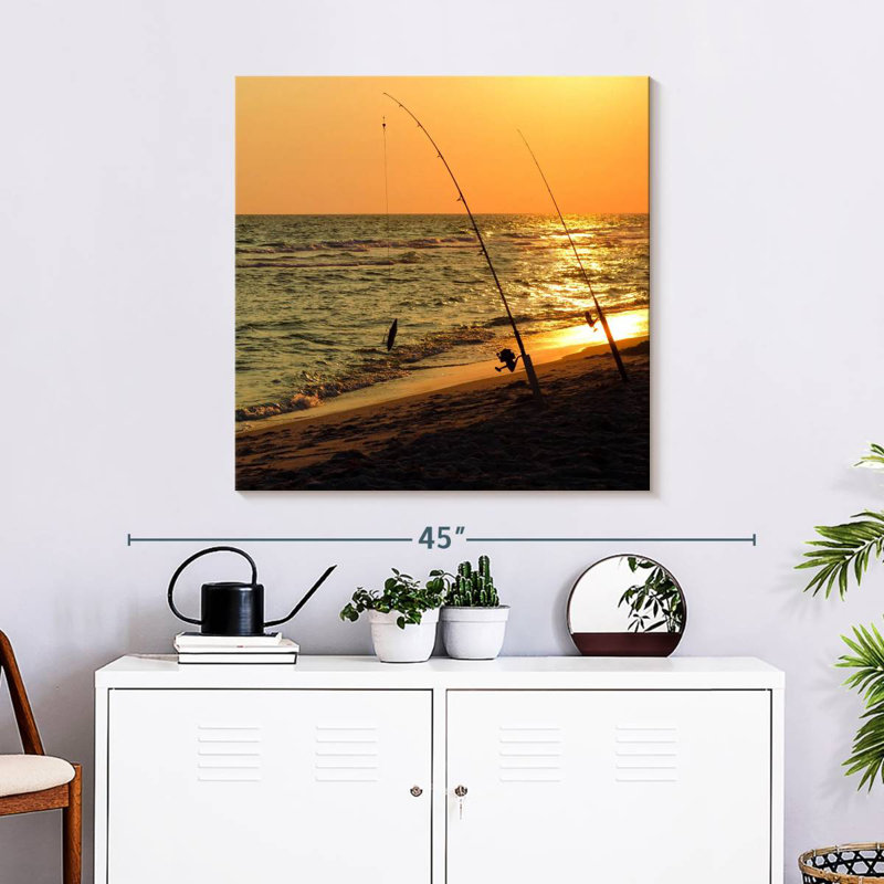 Senne American Sunset Fishing, H 30 po x l 30 po
