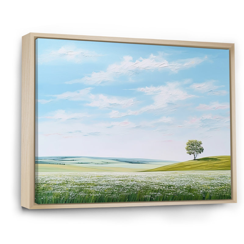 Prairie Country Charm Peacefulness, Cadre naturel flottant, H 30 po x l 40 po x P 1,5 po