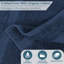Essuie-mains en coton biologique Blue Earth Nile Mills, lot de 6-883296760