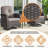 Sooren 2 - Person Patio Conversation Set with Cushions-227057182