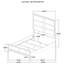 Lit plateforme rembourré Farre Queen gris délavé-1126889869