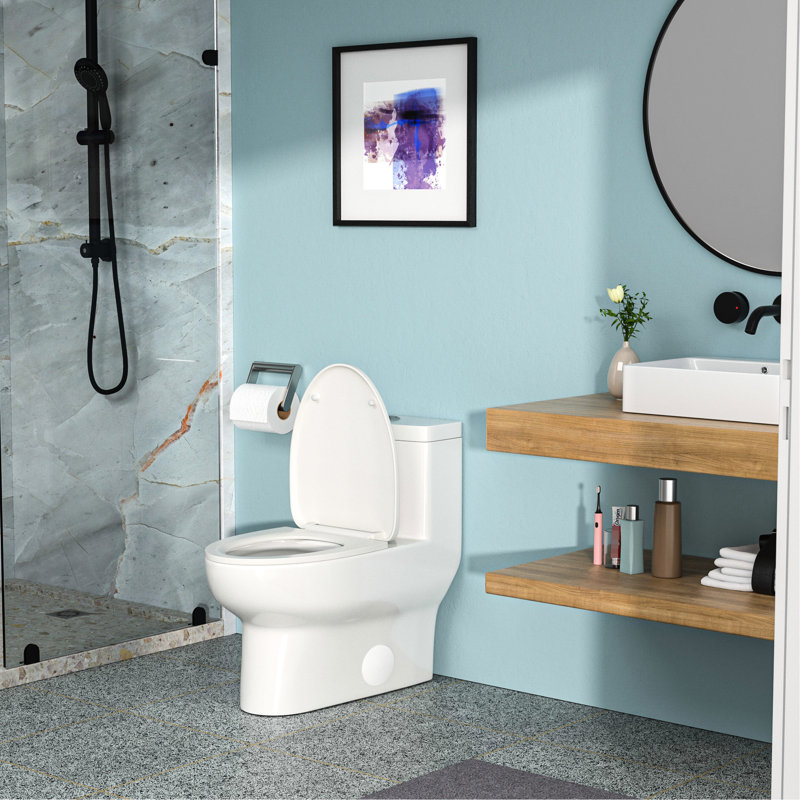 Ceramic One Toilet With Efficient Water Saving Feature & Gentle Seat Pad Featuring Dual Flush And Low Absorption - Superior Bathroom Product