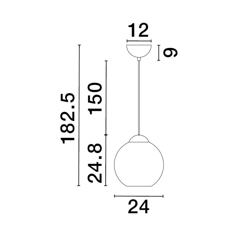 MIDORI 1 - Light Pendant, Brass Gold
