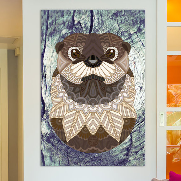 " Ornate Otter " by Angelika Parker, 40" H x 26" W x 1.5" D