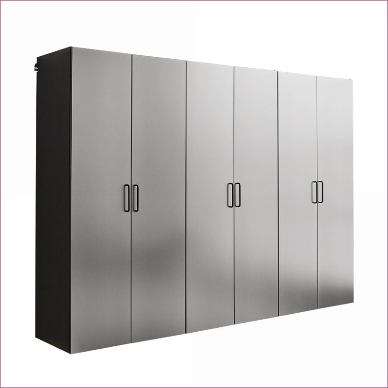 Ensemble de rangement pour garage 3 pièces gris ardoise l 96 po x H 79 po x P 20 po Cabinets Bois | Bureau